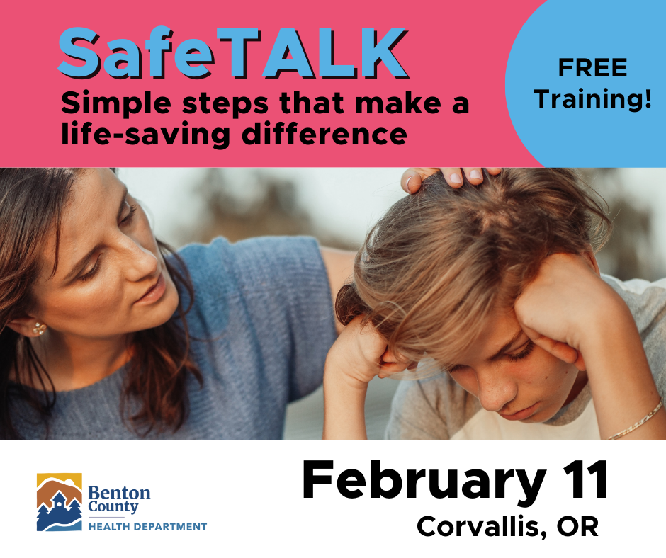 A person comforting an upset teen.