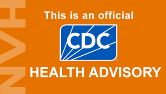 CDC HAN logo, "This is an official CDC Health Advisory"